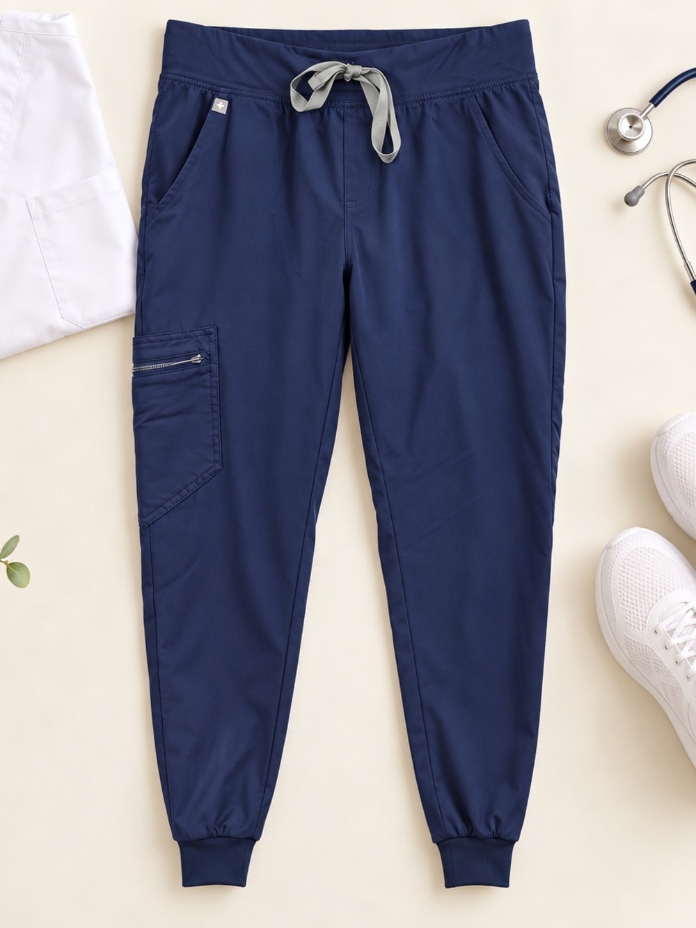 FIGS Zamora Navy Scrub Jogger Pants |